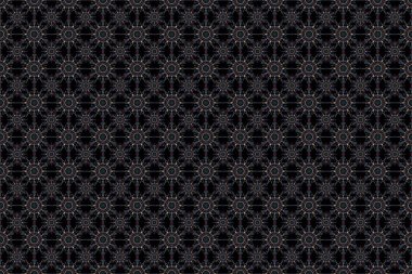 Damask desensiz mavi, nötr ve mor renklerde çiçek deseni.