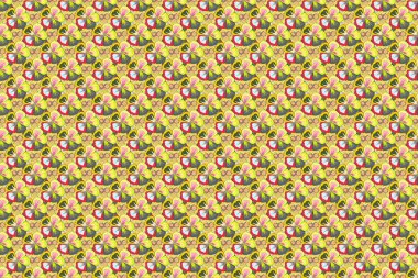 Renksiz çiçeksiz raster deseni.