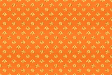 Raster illüstrasyonu. Plumeria çiçeklerinde turuncu, sarı ve bej renklerde kusursuz çiçek deseni..