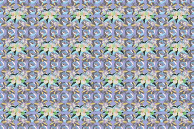 Renksiz çiçeksiz raster deseni.