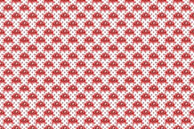 Renksiz çiçeksiz raster deseni.