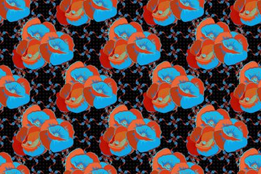 Renksiz çiçeksiz raster deseni.