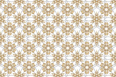 Arkaplanda soyut altın elementler. Raster parlak metal yüzey pürüzsüz desen.