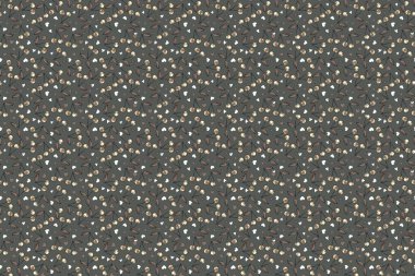 Biçimlendirilmiş bej, kahverengi ve gri kiraz desenleri.