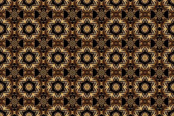 Arany Textúra Absztrakt Geometrikus Vázlat Zökkenőmentes Geometriai Minta Geometrikus Dísz — Stock Fotó