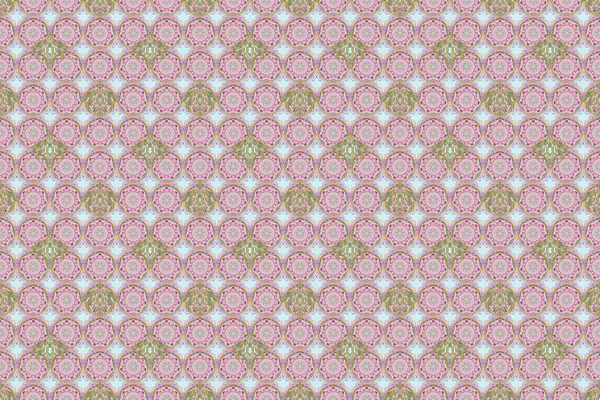Patrón Trama Clásico Sin Costuras Adorno Vintage Clásico Colores Rosa —  Fotos de Stock