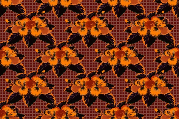 Nahtlose Muster Floralen Raster Illustration — Stockfoto