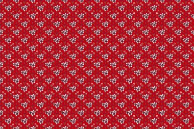 Küçük çiçekte hoş, dikişsiz çiçek deseni var. Kırmızı, mor ve pembe renklerde kusursuz desen.