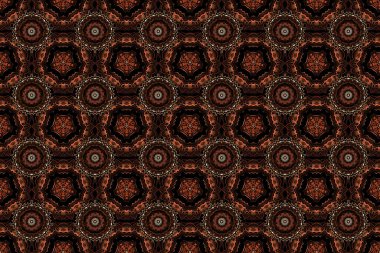 Kusursuz soyut, çok renkli kabile deseni. Raster illüstrasyonu. El yapımı etnik doku, hayal gücünün uçuşu..