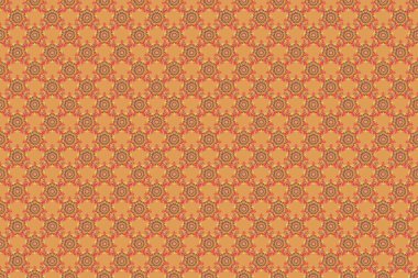 Raster kesim kağıt dantel dokusu, bej, turuncu ve sarı tül, girintisiz desen.