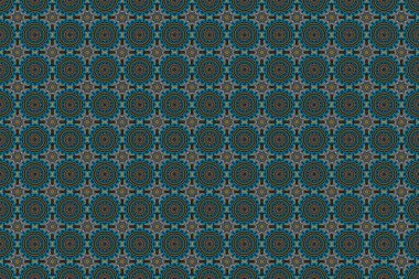 Tasarım, tekstil ya da kumaş için dikişsiz çiçek deseni. Raster illüstrasyonu.