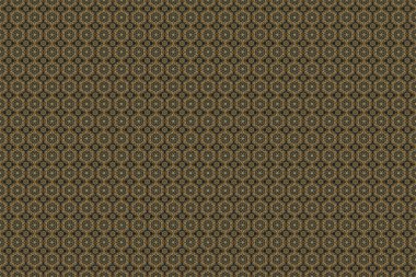 Kusursuz desen. Yeşil ve altın renkli süsler..