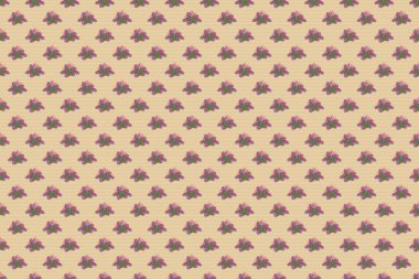 Raster illüstrasyonu. Soyut, şirin, pembe ve gri renklerde Plumeria çiçekleri olan bahar kağıdı. Çiçeksiz desen.