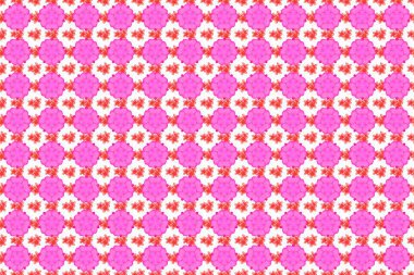 Beyaz arkaplanda pürüzsüz bir çiçek deseni.