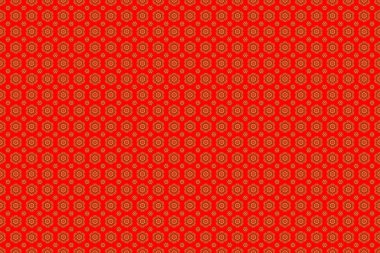 Kırmızı arka planda Raster Gold ızgarası. Altın soyut geometrik kusursuz desen. Art deco tarzı, modaya uygun klasik tasarım öğesi. Altın eğimli elementlerle güzel bir artdeco şablonu.