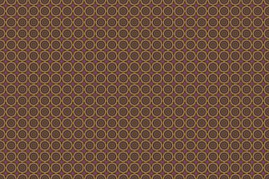 Mor, bej ve kahverengi renklerde barok çiçekli, pürüzsüz desen. Raster illüstrasyonu. Şatafatlı klasik süs, duvar kağıtları, baskı, tekstil veya kumaş için kraliyet Victoria dönemi dokusu.