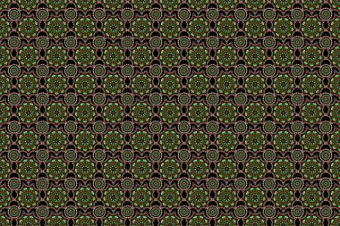 Raster kesme kağıt dantel dokusu, siyah arkaplanda çok renkli tül, girintisiz desen.