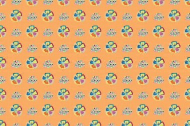 Renksiz çiçeksiz raster deseni.