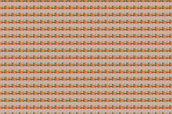 Rozkvetlá Džungle Bezešvý Vzor Ibišku Bezešvé Exotické Vzory Oranžovými Šedými — Stock fotografie