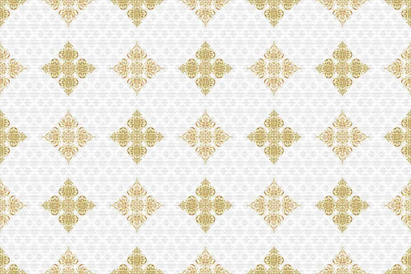 Abstract golden background in white and golden colors for invitation template. Raster golden seamless pattern.
