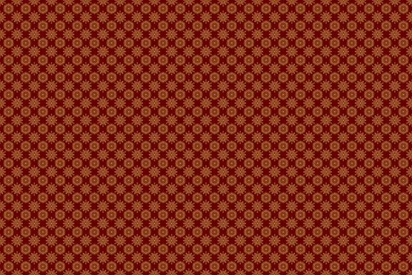 Line Thai Seamless Pattern Golden Red Backdrop Дизайн Стиле Тайского — стоковое фото