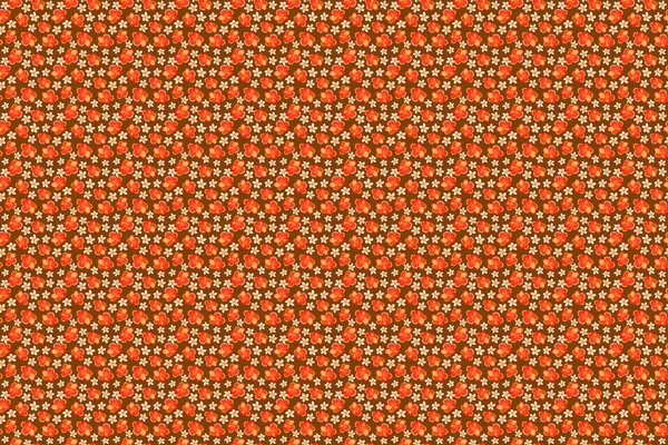 Optische Illusie Met Hibiscus Bloemen Naadloze Textuur Van Bloemsieraad Bruine — Stockfoto