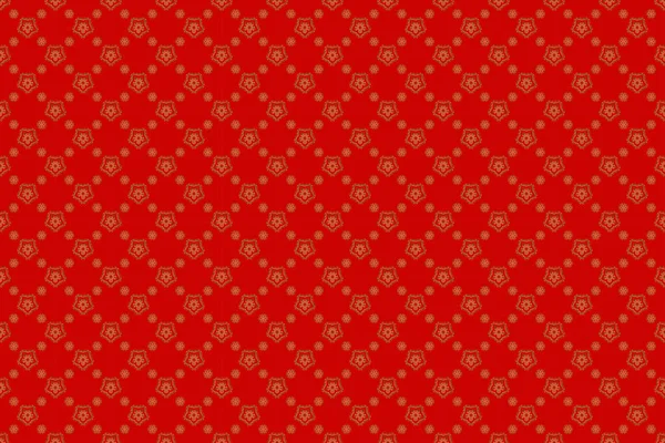 Modèle Ornemental Abstrait Doré Rouge — Photo