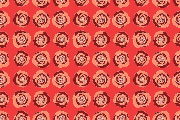 Stof Textuur Patroon Met Naadloze Roos Bloemen Het Bloemloze Naadloze — Stockfoto