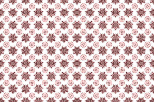 Symetria Dekoracyjna Arabeska Średniowieczny Wzór Królewski Beżowy Fioletowy Różowy Wzór — Zdjęcie stockowe