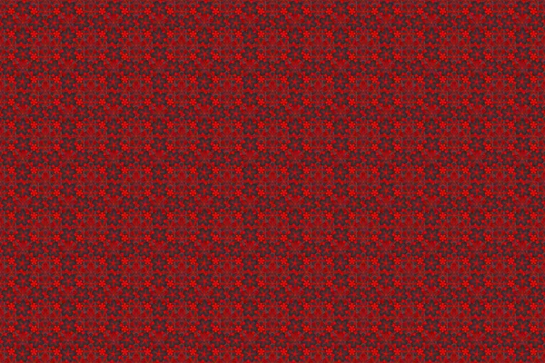 Klasické Tapety Bezešvé Vinobraní Květinový Vzor Pozadí Červené Černé Šedé — Stock fotografie