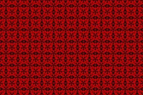 ラスターカット紙レースの質感 黒と赤のチュール 渦巻くシームレスなパターン — ストック写真