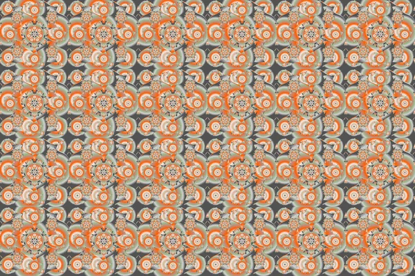 Patrón Gráfico Moderno Patrón Abstracto Estilo Árabe Textura Naranja Gris — Foto de Stock