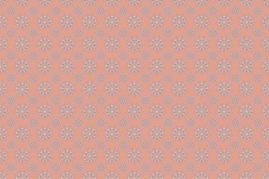 Raster tarzı bir süs. Soyut çiçekli kraliyet duvar kağıdı. Şam, mor, bej ve pembe renklerde pürüzsüz desen.