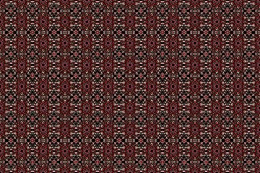 Victoria desenli klasik süs arkaplanı. Kusursuz damaske deseni. Raster illüstrasyonu.