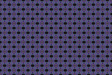Damask desensiz mavi ve mor renkli çiçek deseni. Raster illüstrasyonu.