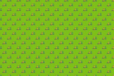 Kusursuz desen. Sarı, yeşil ve gri renklerde suluboya çiçekleri..