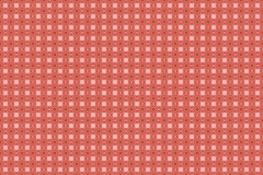 Ikat damaske desensiz arka plan fayansı pembe, kırmızı ve bej renkli.