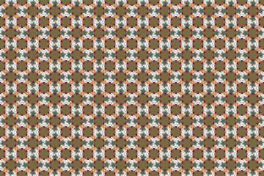 Davetiyeler, tebrik kartları, etiketler, rozetler için dekorasyonsuz desenler. Gri, bej ve kahverengi şablonlar için Raster elementleri. Doğu tarzında lüks süsler..