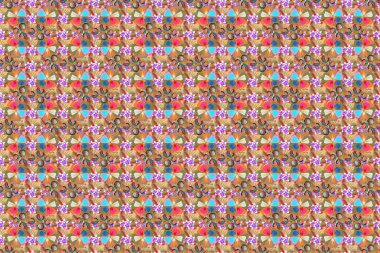 İnternet, kart, poster, kapak, davetiye ve broşür için ideal. El çizimi. Çok renkli tropikal tarzda yaratıcı evrensel çiçek deseni. Soyut çiçeklerin pürüzsüz desenleri. Modern grafik tasarımı