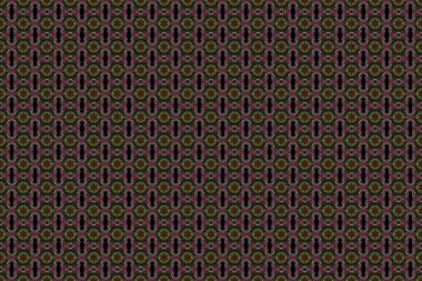 Soyut çiçek süsü, soyut çok renkli dekoratif elementlerin pürüzsüz deseni..