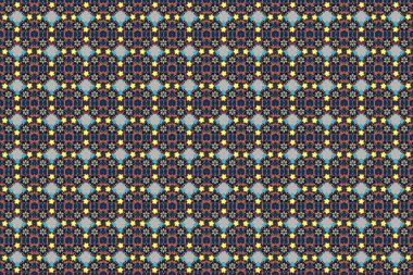 Raster çizgili, desensiz desenli şal desenli. Kumaş, tekstil ve ambalaj kağıtları için dekoratif süs. Geleneksel doğulu desensiz şal deseni. Çiçek duvar kağıtları kahverengi, gri ve mavi renklerde.