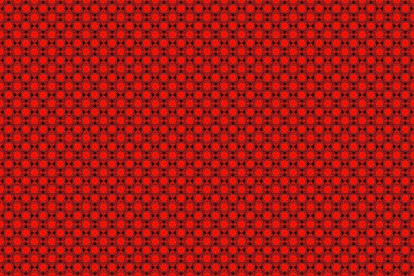 Skizze Roten Und Schwarzen Farben Raster Illustration Lebhaft Wiederholende Florale — Stockfoto