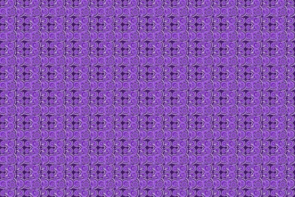 Raster Kunterbuntes Ornament Muster Mit Violetten Und Violetten Elementen Kann — Stockfoto