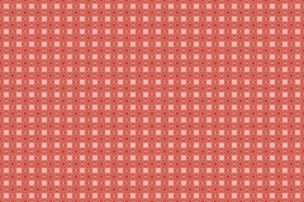 Ikat Damast Nahtlose Hintergrundfliese Rosa Rot Und Beige — Stockfoto