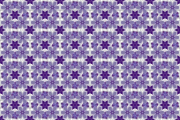 Stampa Tendenza Nei Colori Viola Viola Blu Acquerello Modello Senza — Foto Stock