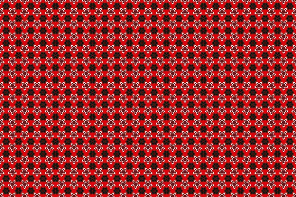 Rastr Bezešvé Vzor Tradiční Ornamentální Pozadí Růžovou Červenou Fialovou Kruhovou — Stock fotografie
