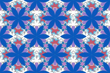 Kumaş, tekstil ve ambalaj kağıtları için dekoratif süs. Raster çizgili, desensiz desenli şal desenli. Geleneksel doğulu desensiz şal deseni. Mor, mavi ve gri renklerde çiçek duvar kağıtları.