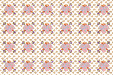 Turuncu ve bej renkli suluboya desenler. Raster romantik arka plan web sayfaları, düğün davetiyeleri, tekstil, duvar kağıdı.