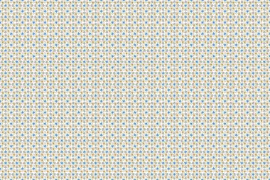 Raster aksesuar süsü. Zengin kartı karşılamak için kullanılabilir. Klasik dikişsiz doku. Mavi, bej ve sarı elementlerle desen.