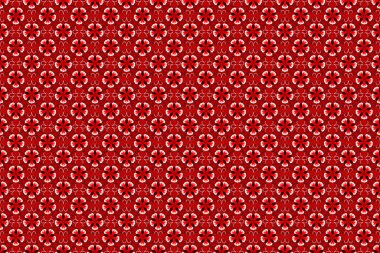 Kusursuz arka plan, grunge tarzı. Raster illüstrasyonu. Kırmızı, siyah ve pembe desenli şal desenli duvar kağıdı..